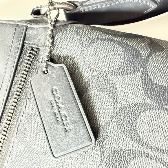 Coach Mens Crossbody Flight Bag Leather Black - Picture 6 of 11